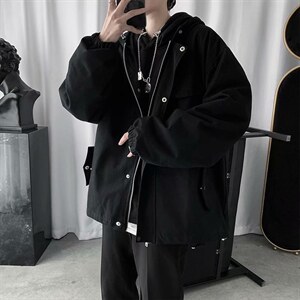 春秋机能风工装外套男韩版潮宽松衣服ins学生百搭bf夹克jk32-p65,男装夹克,星座1008-1