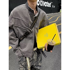 高质量牛仔裤男士韩版潮流美式高街2024秋冬ins宽松外套W5896-P98，男装牛仔裤，星座412-3