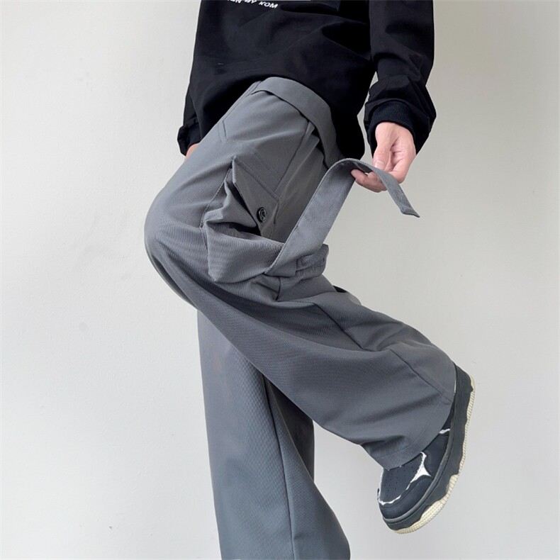 常年备货款男宽松直筒高街潮牌工装休闲长裤K812p55大量备货,男装工装外套,电商D315A