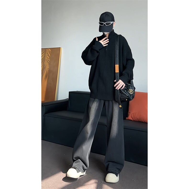 立领毛衣男针织衫上衣内搭打底衫KD653-P55,男装针织衫/毛衣,电商D312-1