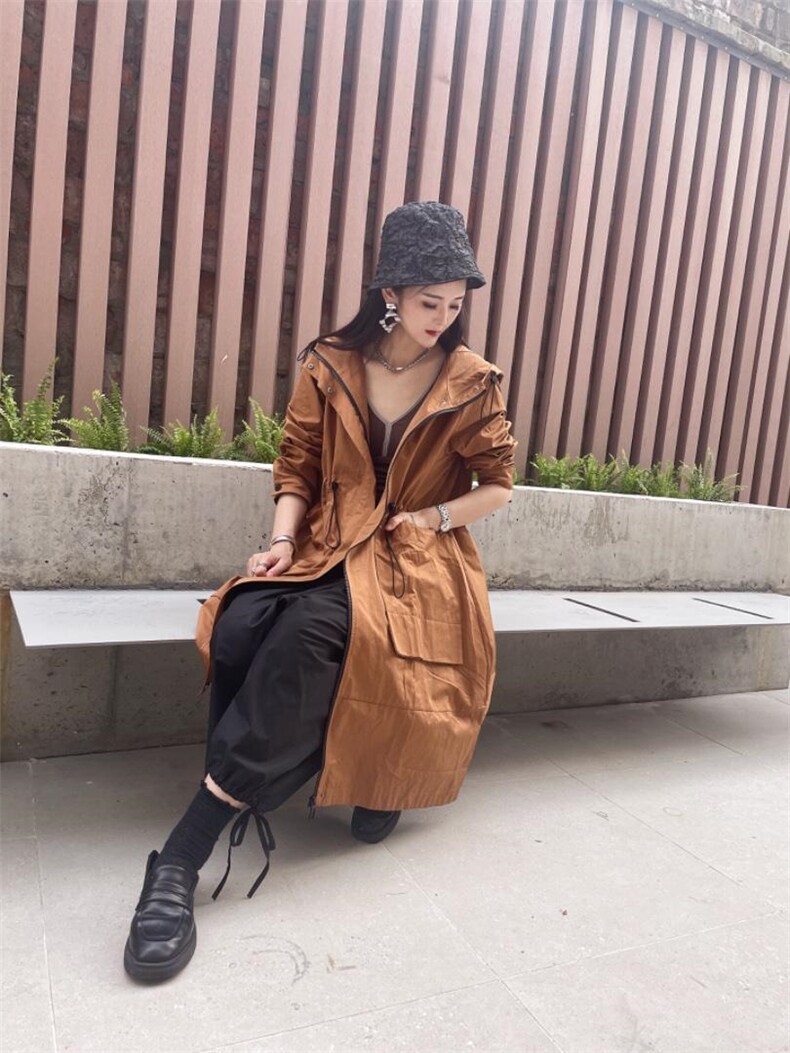 风衣，女装风衣，线象