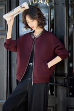 休闲外套女2026春季新款时尚气质圆领亮片短款上衣，女装短外套，美沁