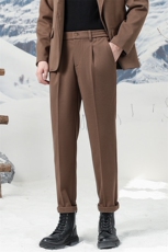 毛呢西裤男秋冬新款韩版宽松休闲九分裤CY86-特P48(79），男装西裤，星座214-5