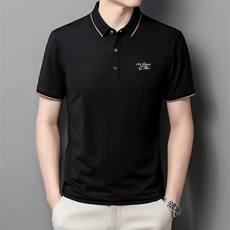 青年夏季2022男士短袖POLO衫透气时髦商务潮流半袖上衣P50，男装Polo衫，星座1105-3
