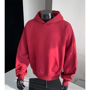 重磅全棉无帽绳450克拉链连帽卫衣硬挺套头外套男 RH5344-P50图片