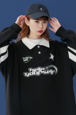 7个高点击卫衣男宽松原宿港风拼色polo领长袖416B-WY273-P60限78，男装卫衣，星座416B-1