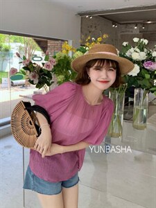 2022韵芭莎夏季新款泡泡袖两件套,其它,韵芭莎