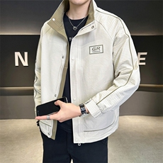 店主风2025秋季款夹克外套男士立领品质秋款C317-J6612-P115，男装夹克，电商C317