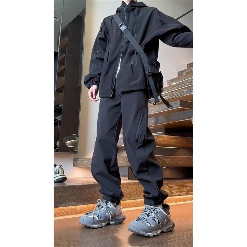 防风防水软壳男款机能三防束脚裤子户外徒步运动登山裤CK25P46,男装休闲裤,星座1013-5