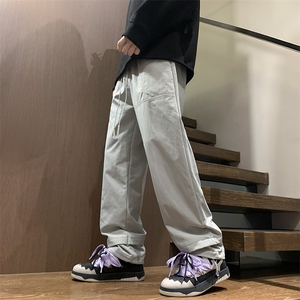 港风秋冬工装裤宽松休闲伞兵裤男K23325-P45控68图片