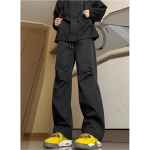 水冲锋裤男款户外速干登山夏季防水复网包边立体 K29R 网络图图片