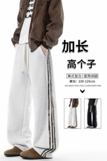 迷彩条纹卫裤加长版高个子休闲裤190cm115直筒阔腿运动裤KZ076P48，男装休闲裤，电商B312