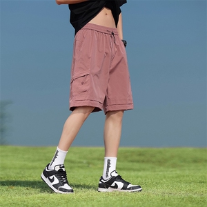 2026夏季工装短裤男宽松休闲裤直筒情侣款五分裤 A436-6202-P35图片
