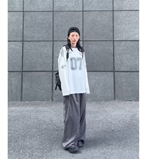 秋季薄款网面字母印花球衣T恤男女小众休闲运动长袖打底上衣，男装T恤，星座506A