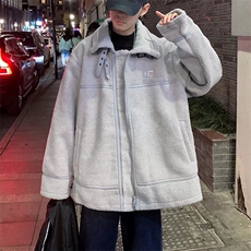 羊羔毛外套冬季加厚棉服2023新款棉袄韩版宽松小众潮流W1938-P102，男装棉衣，星座412-3