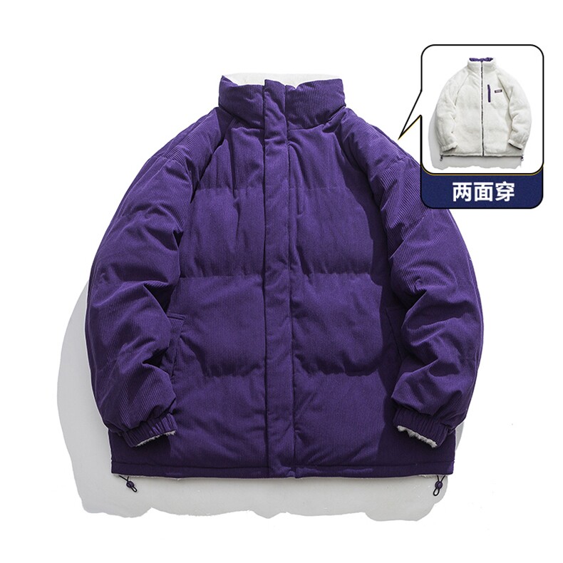 秋冬新款纯色灯芯绒棉衣宽松日系百搭棉衣外套MY9315-1P-95,男装棉衣,电商A128
