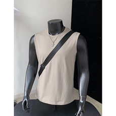 2026夏季新款港风纯棉230g无袖背心T恤男DT6298特P14建议零售价38，男装背心/马甲，电商A001