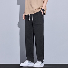 春夏新款男士青年微阔腿裤时尚百搭潮流男装长裤9061-p45现货主推，男装休闲裤，星座224-1