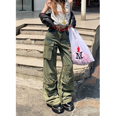 设计感工装牛仔裤女宽松显瘦铆钉高腰辣妹直筒阔腿裤NA97，男装牛仔裤，星座1116A（原606A-3）