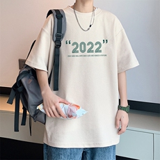 ！2023夏季男士华夫格短袖T恤潮流情侣半袖TXH211P25，男装T恤，电商B220