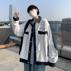 秋季新款韩版美式刺绣外套男潮流帅气宽松工装夹克棒球服WT52-p46图片