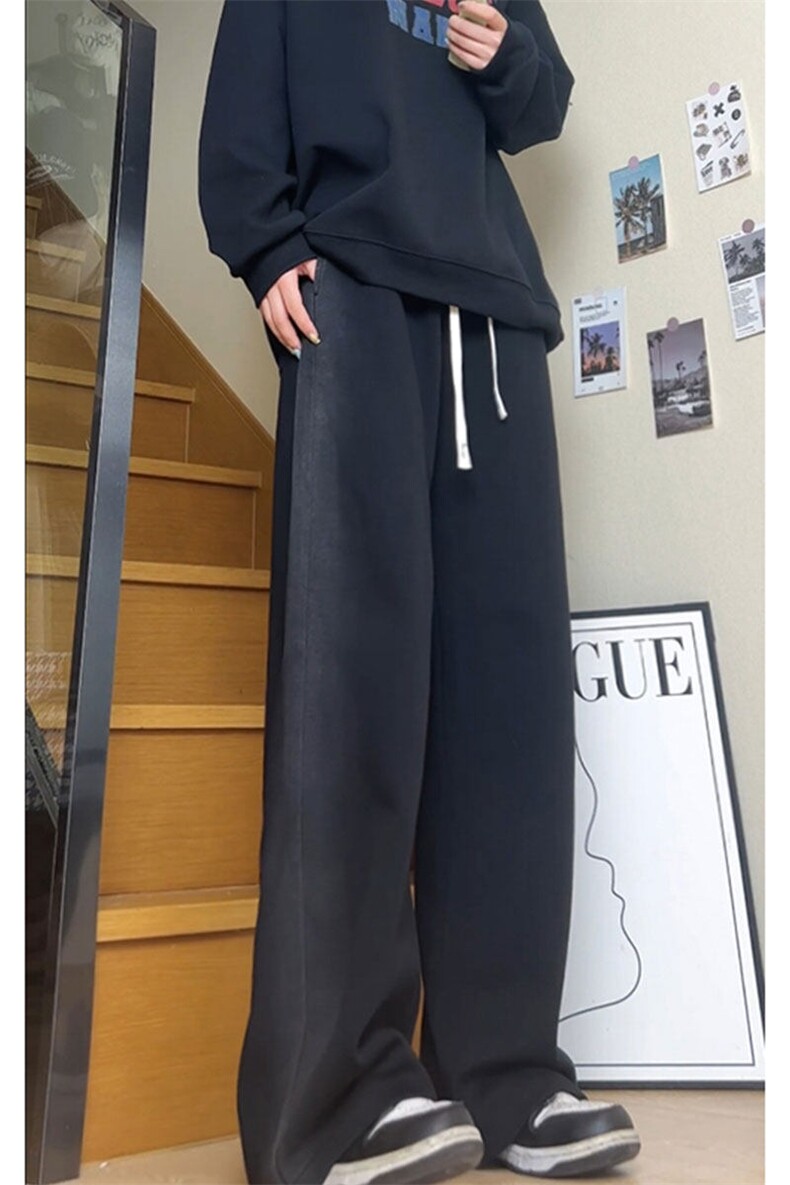 巴家弯刀宽松水洗复古美式休闲裤运动长裤K8546-P40【特价】,女装休闲裤,电商A007