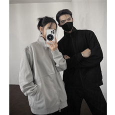 重磅420克boxy短款立领拉链开衫卫衣秋季直播外套男D9895-P65，女装短外套，星座610B-1