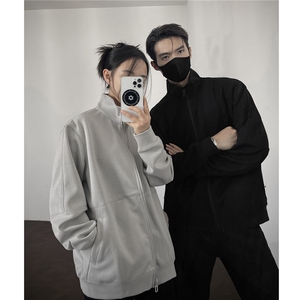重磅420克boxy短款立领拉链开衫卫衣秋季直播外套男D9895-P65图片