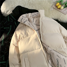 棉服男士秋冬季两面穿潮牌加厚保暖棉袄棉衣上衣服外套男款ZM04，男装棉衣，星座310B-1