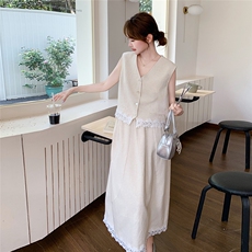 今日新品棉麻套装蕾丝拼接品质款退货低2C323-1114-p180-248，女装套装/套裙，2C323