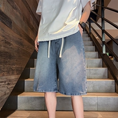 星空纹牛仔裤大裤衩B342-DK2025-特P32控59，男装牛仔裤，电商B342