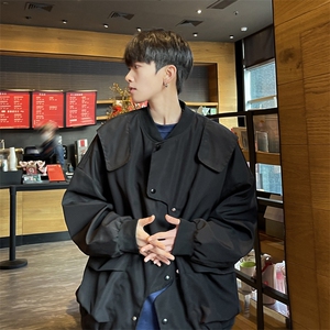 错位门禁飞行员夹克男外套男棒球衣服XH26-P70