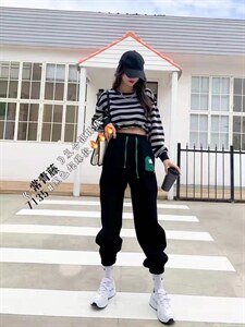 复合银狐绒卫裤,女装休闲裤,常青藤