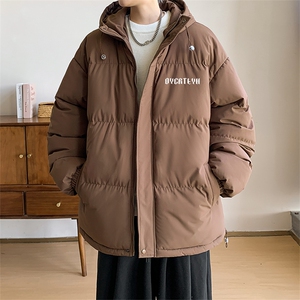 棉衣男冬季新款港风宽松羽绒棉连帽面包服学生棉服MF180-P69(现货图片