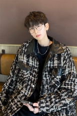 ！抖音直播小香风拼接夹克衫外套CP27-P100，男装夹克，电商B371