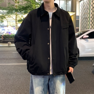 2025新款现货纯棉夹克男宽松翻领上衣外套DSA157B-J2560-P86图片