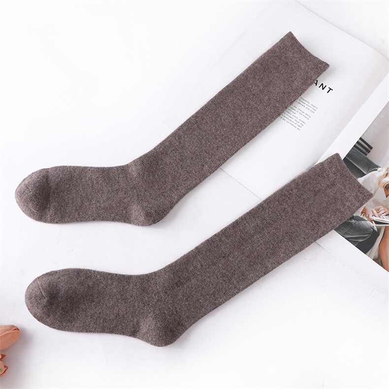2025年秋季女士小腿袜保暖排汗，袜子，天盛羊绒