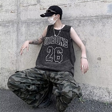 男背心套头潮流圆领日系新款汗背心夏季HB05P33，男装背心/马甲，星座1116-2