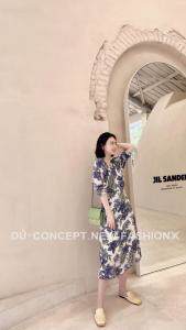现货夏季新款花色连衣裙，女装连衣裙，Dú+独家