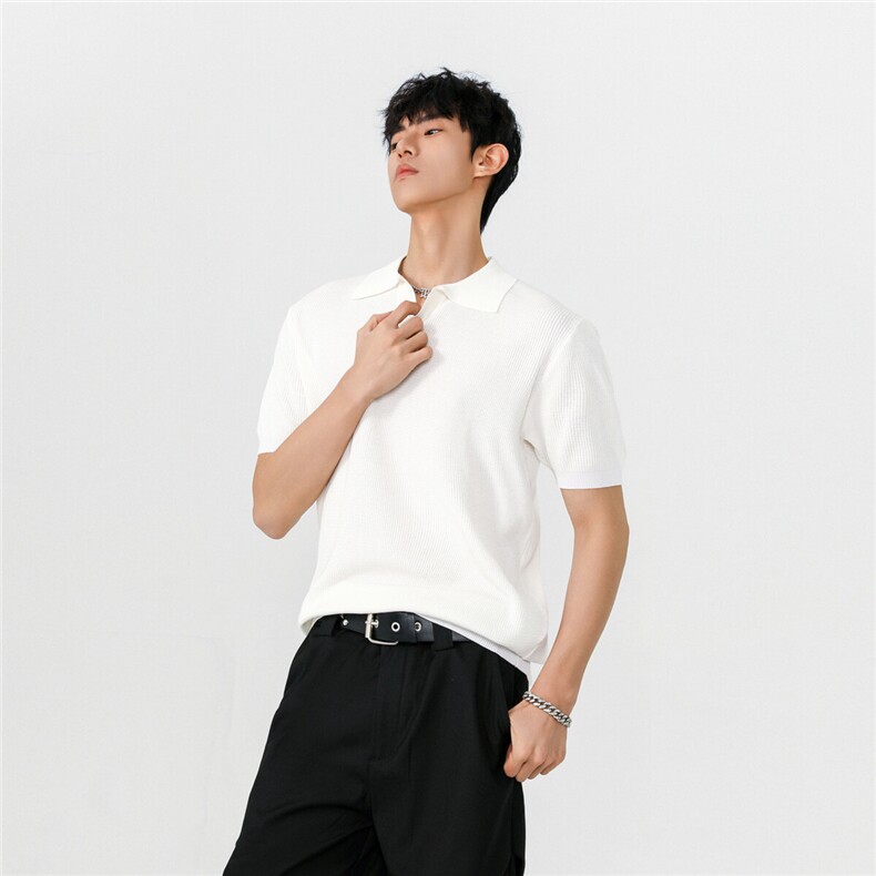 夏季新款纯色针织打底POLO衫PL2565-特批25控48,男装T恤,电商A072