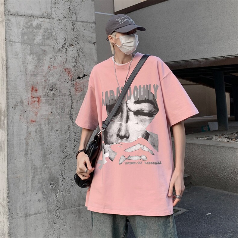 夏创意人像印花重磅短袖t恤情侣装半袖上衣体恤XZ514-2-1297-P28,男装T恤,星座514-2(原B239)