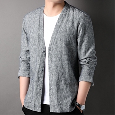 F82302钱塘2020-1春夏新款高品质男装亚麻西服百搭男士外套P108，男装西服，钱塘207-1
