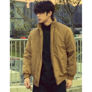 现货美式高街休闲棉衣夹克三防立领纯色户外工装加厚棉服外套图片