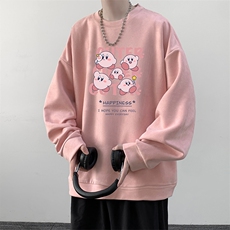 麂皮绒卫衣男大码重磅长袖t恤男JW81310-P35，男装卫衣，电商A040