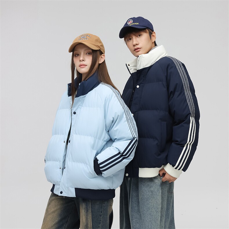 抖音得物二开可供视频拼接织带三防加厚羽绒棉衣外套棉服LL2288,男装棉衣,电商A486