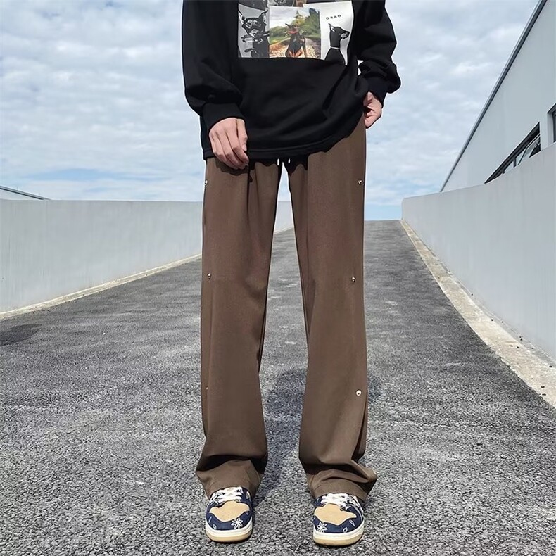 男春季新款时尚潮流休闲裤纽扣西裤ZD35P35,男装休闲裤,星座1116-2