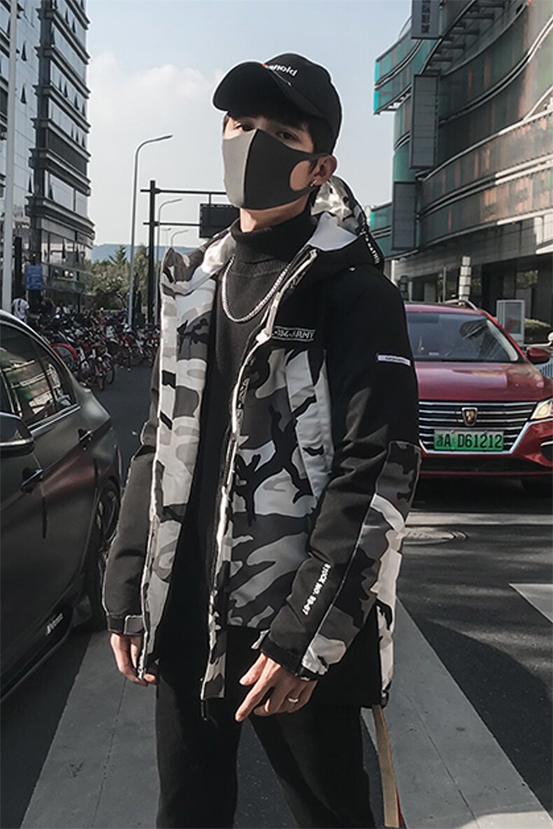 A313-MY83-P1452020冬季加厚棉衣男连帽迷彩棉服男备货2万件,男装棉衣,电商A313