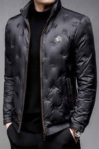 羽绒服冬季男装90%白鸭绒羽绒服立领加厚时尚青年外套HP8808-P305图片