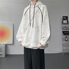 WY10141-特批48控88高品质扎染面料连帽设计感大码男潮流卫衣，男装卫衣，电商A059