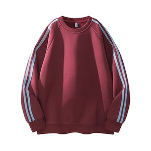 新品撞色卫衣2025秋季时尚百搭款男宽松圆领打底衫潮HH9105图片